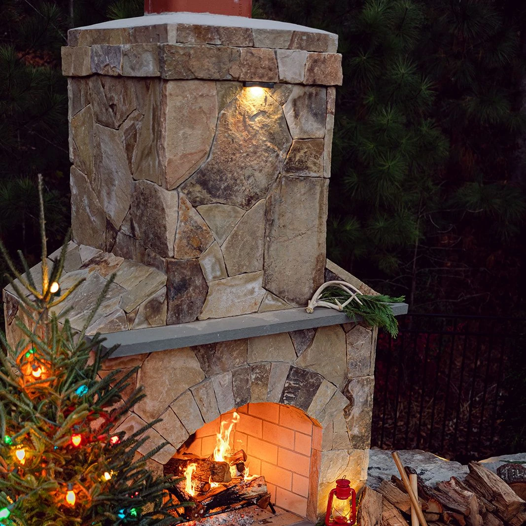 decorated firepit
