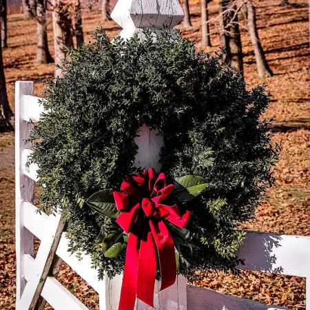 Wreath on a Fence or Gate