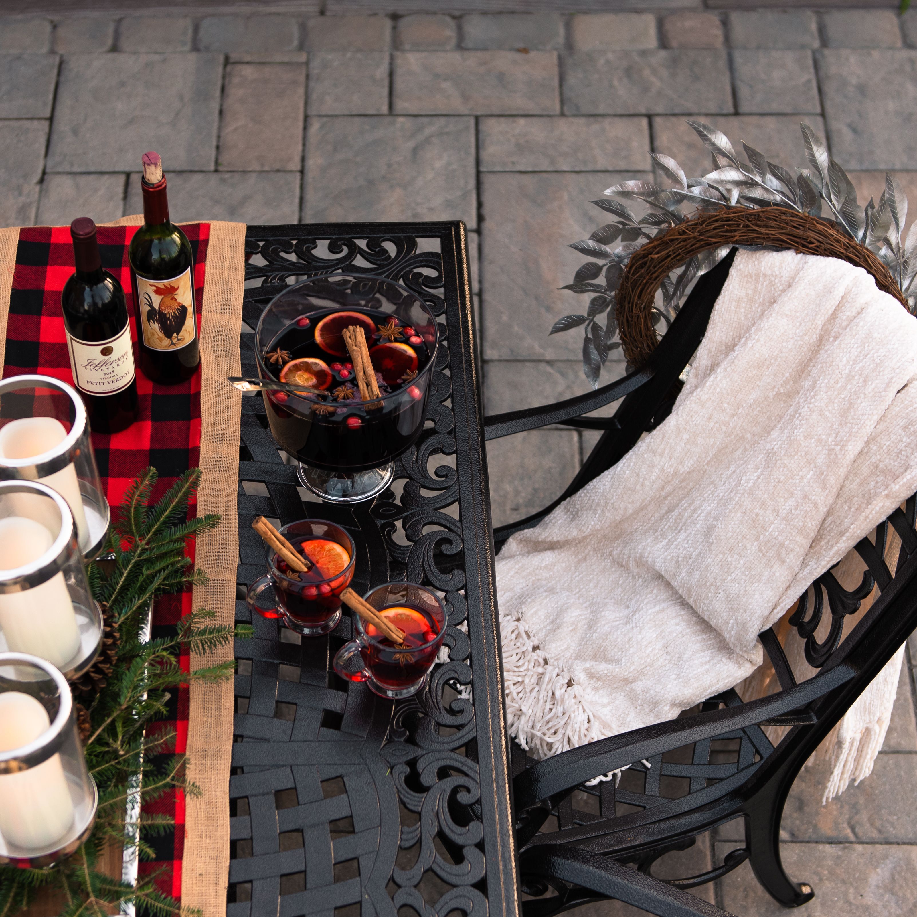 holiday setup outdoor space